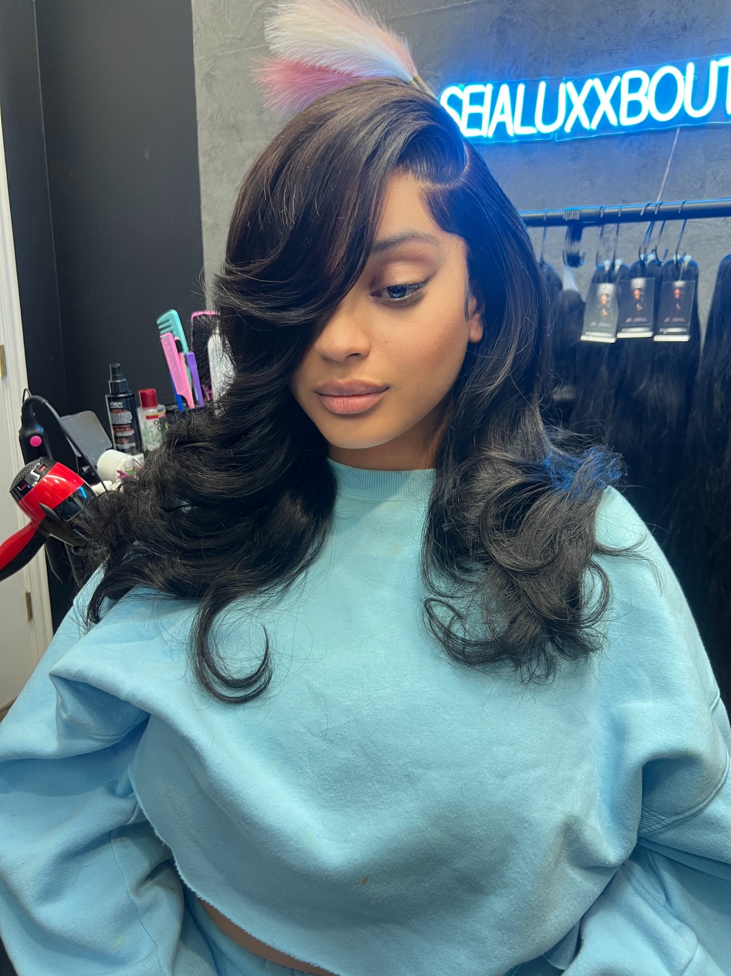 HD 5X5 Bombshell Wave closure wig