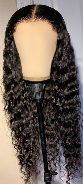 HD 6X6 Mongolian wave closure wig